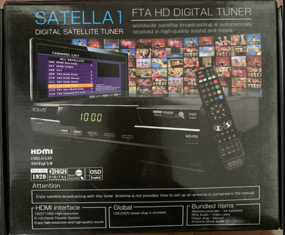 SATELLA 1 FTA HDデジタルチューナー Amazon | Shuttletec 無料衛星放送チューナー FTA HD DIGITAL TUNER